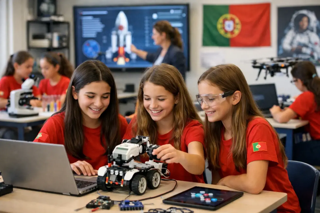 Girls in STEM Portugal educação tecnológica feminina